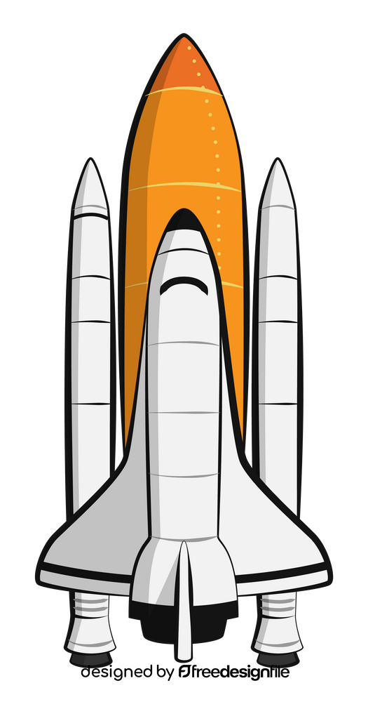 Challenger rocket clipart
