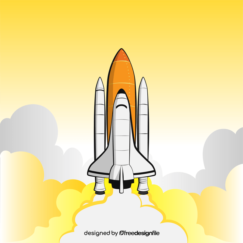 Challenger rocket vector