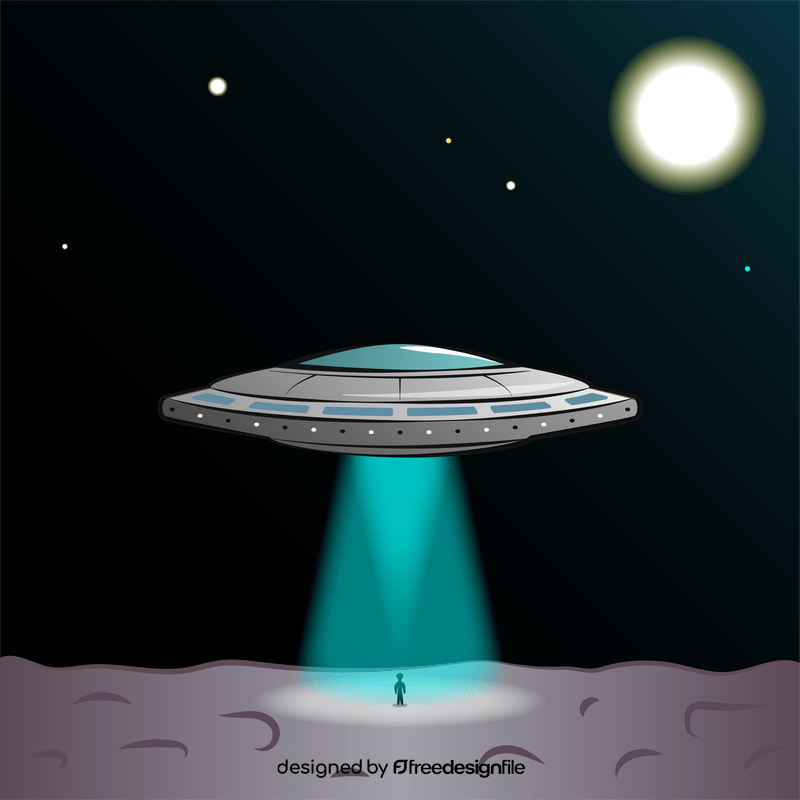 Flying saucer vector