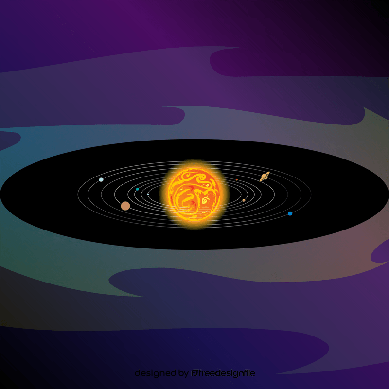 Solar system vector