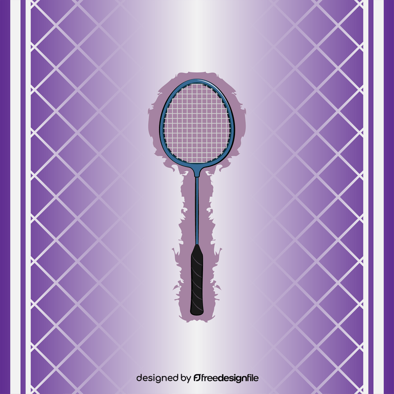 Badminton racket vector