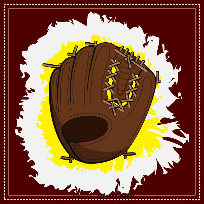 Baseball glove vector