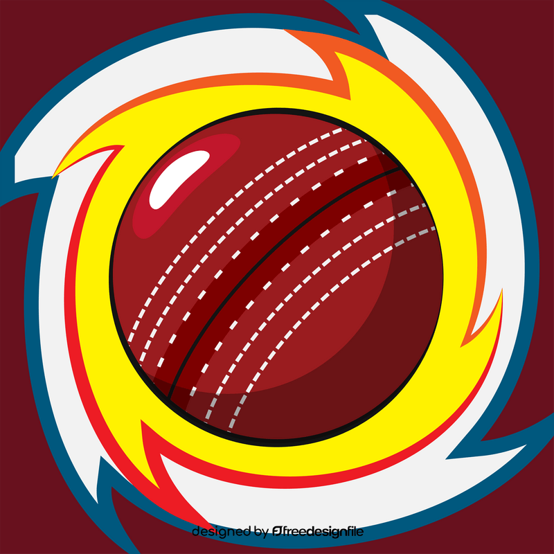 Cricket ball vector