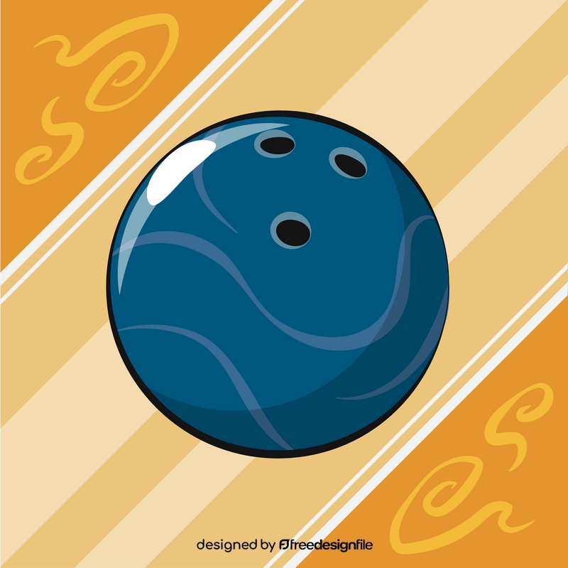 Bowling ball vector