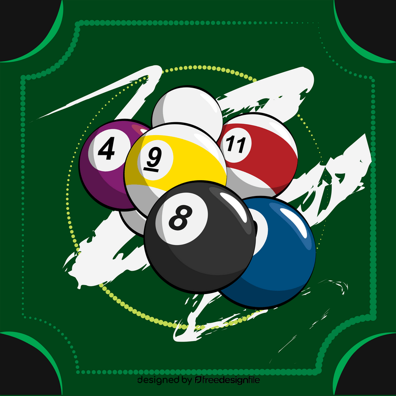 Snooker balls vector
