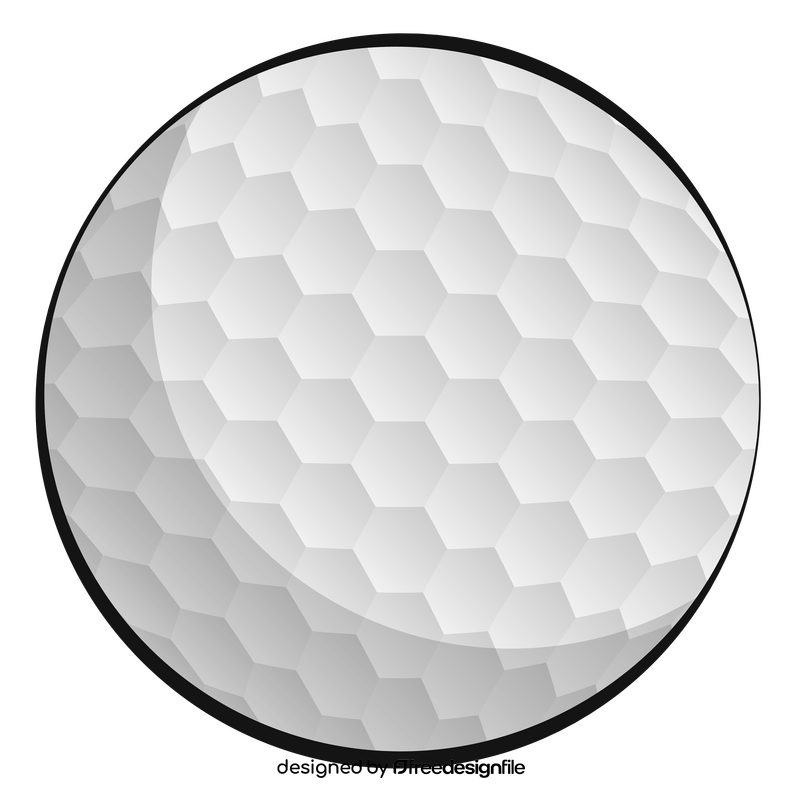 Golf ball clipart