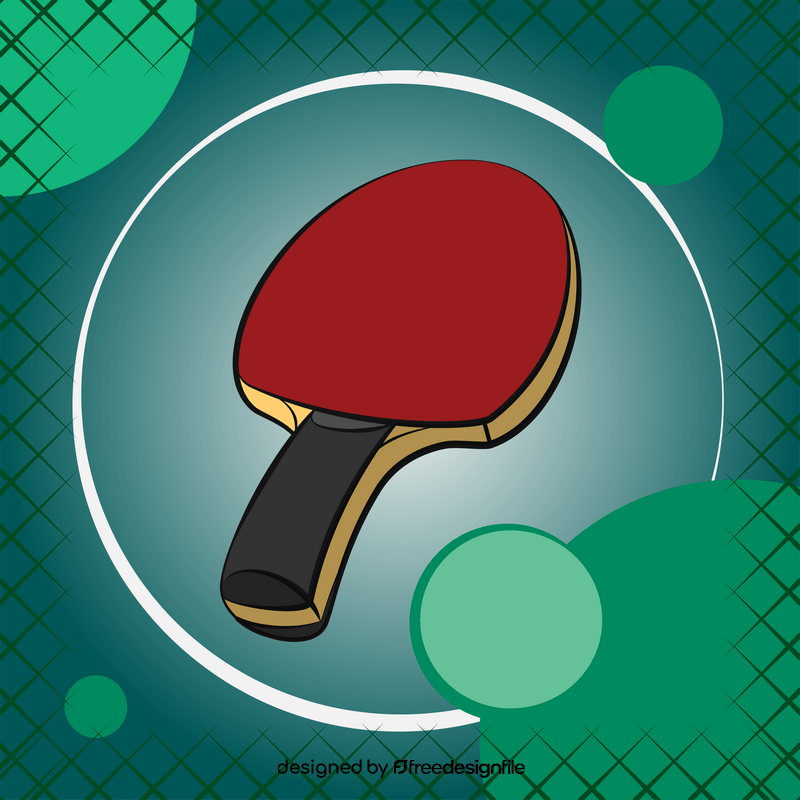 Table tennis racket vector