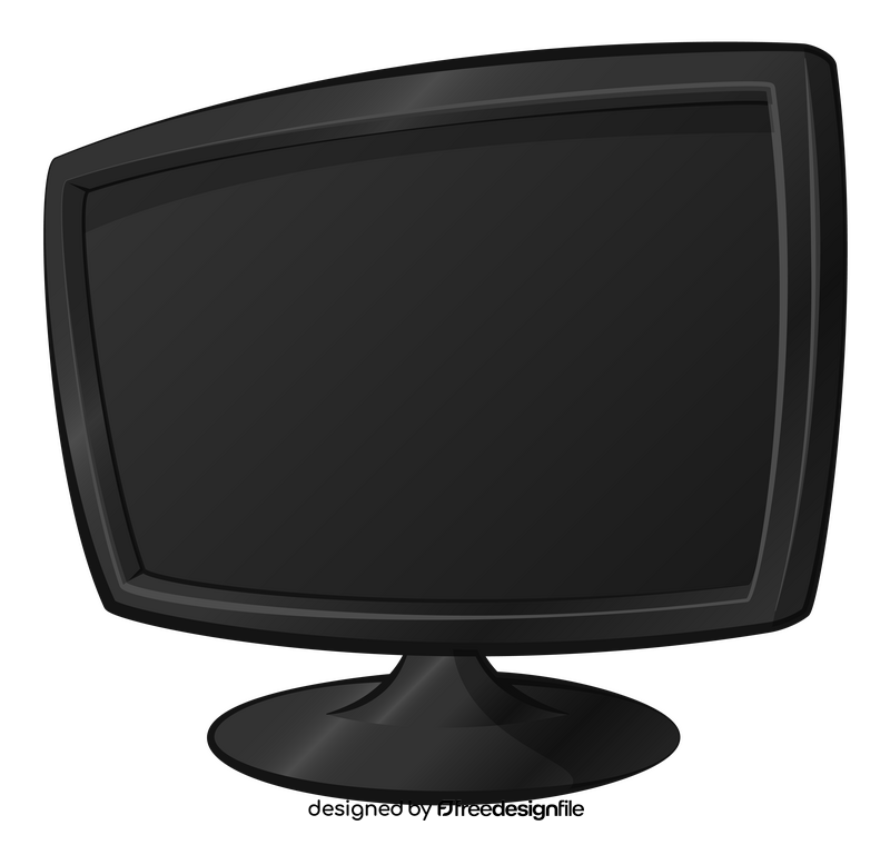 Led monitor clipart