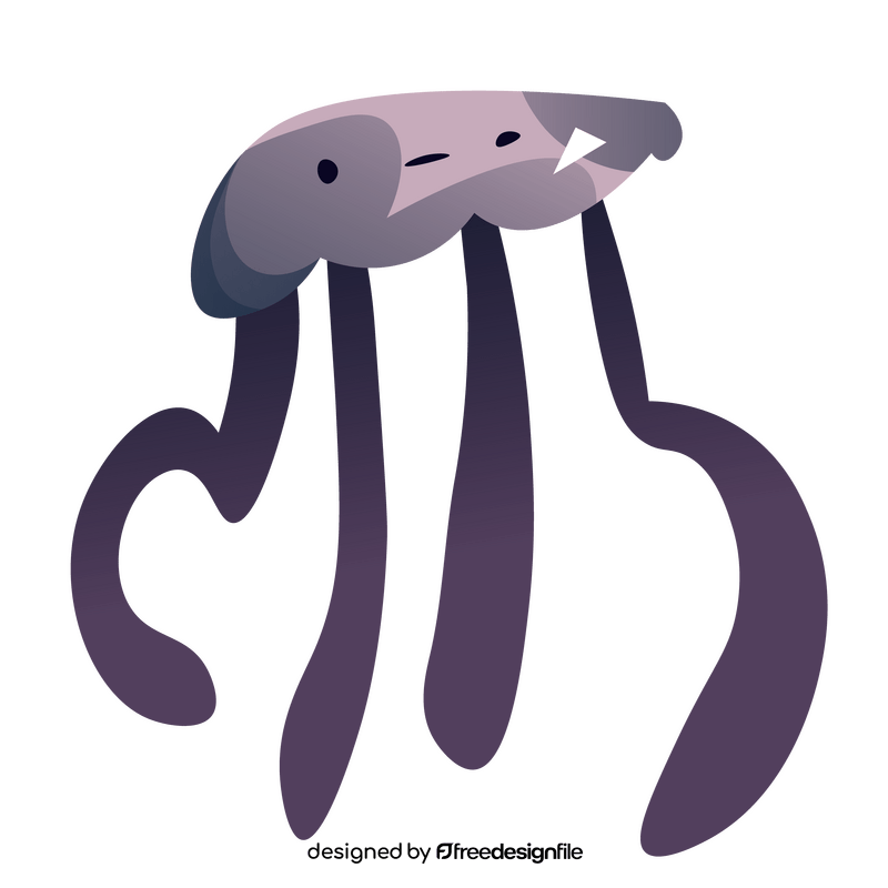 Jellyfish cartoon clipart