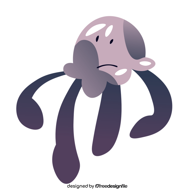 Jellyfish scary clipart