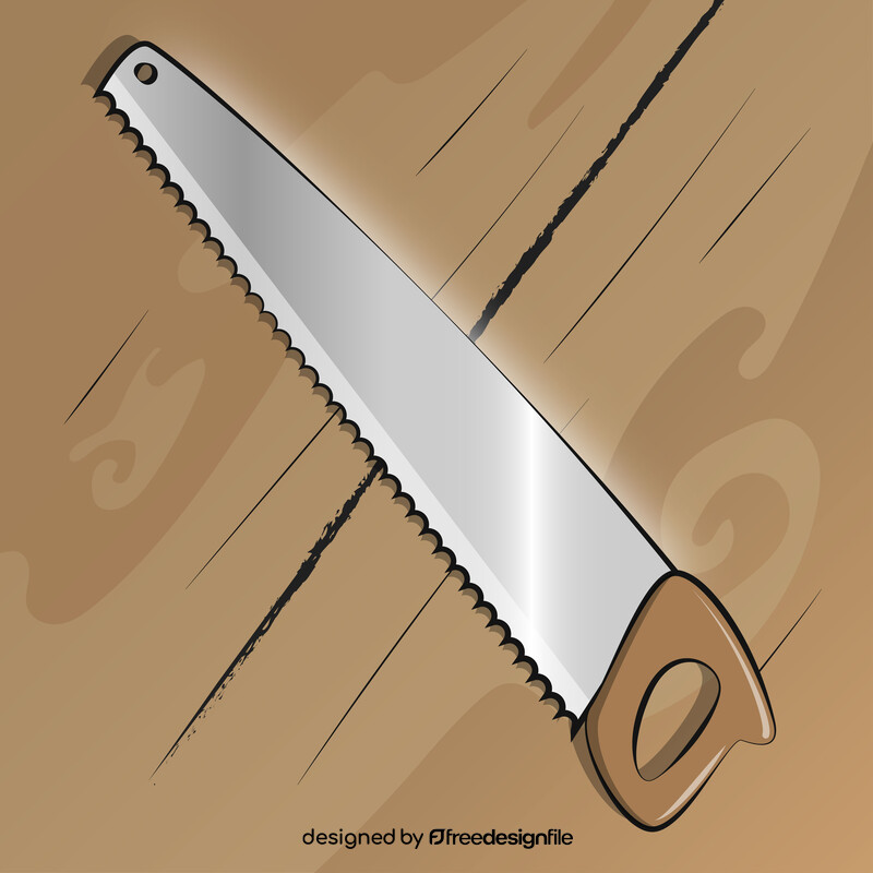 Hand saw vector