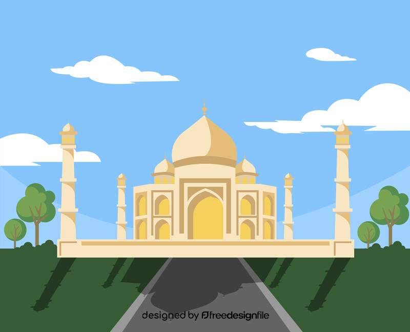 Taj Mahal illustration vector