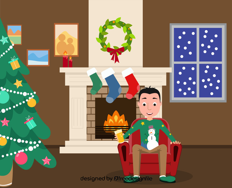 Christmas illustration vector