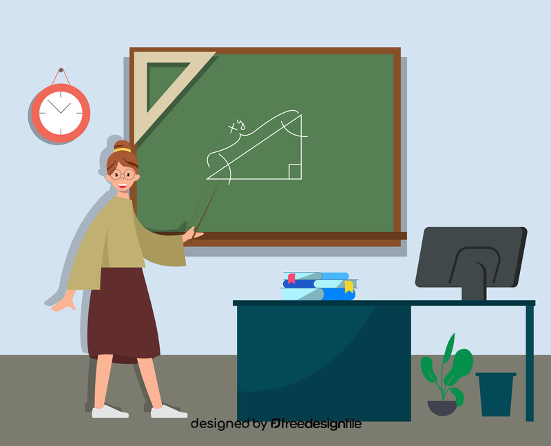 Teacher illustration vector