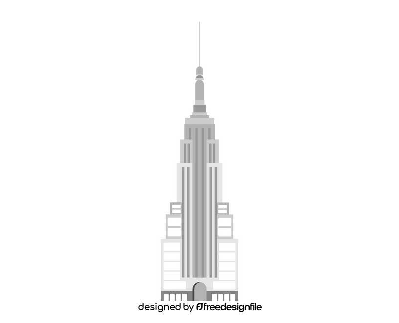 Empire state building clipart