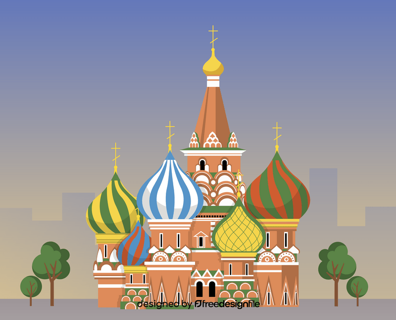 Saint Basil's Cathedral illustration vector