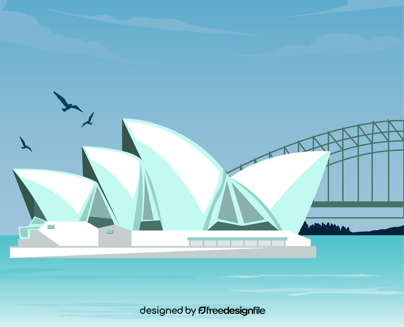 Sydney Opera House illustration vector