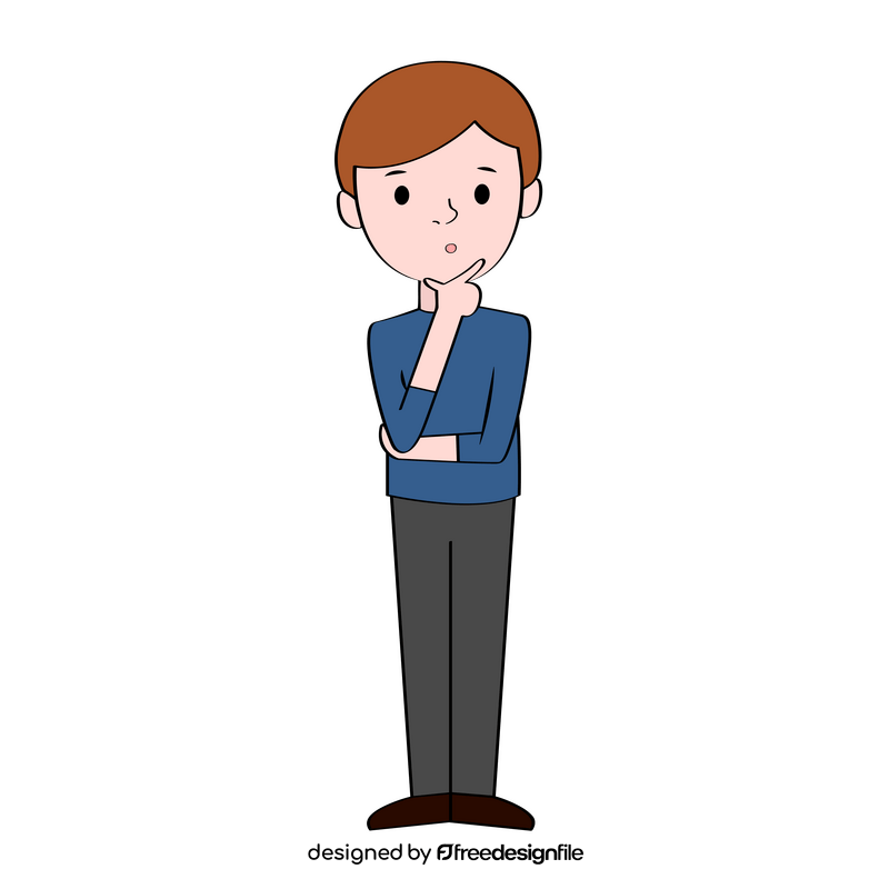 Person thinking clipart