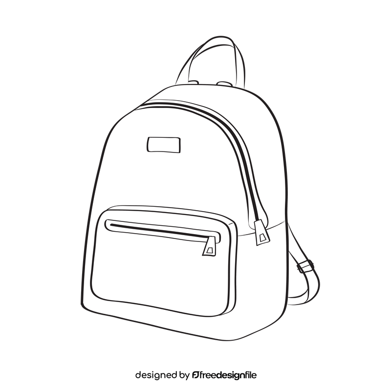 Ladies Bag black and white clipart vector free download