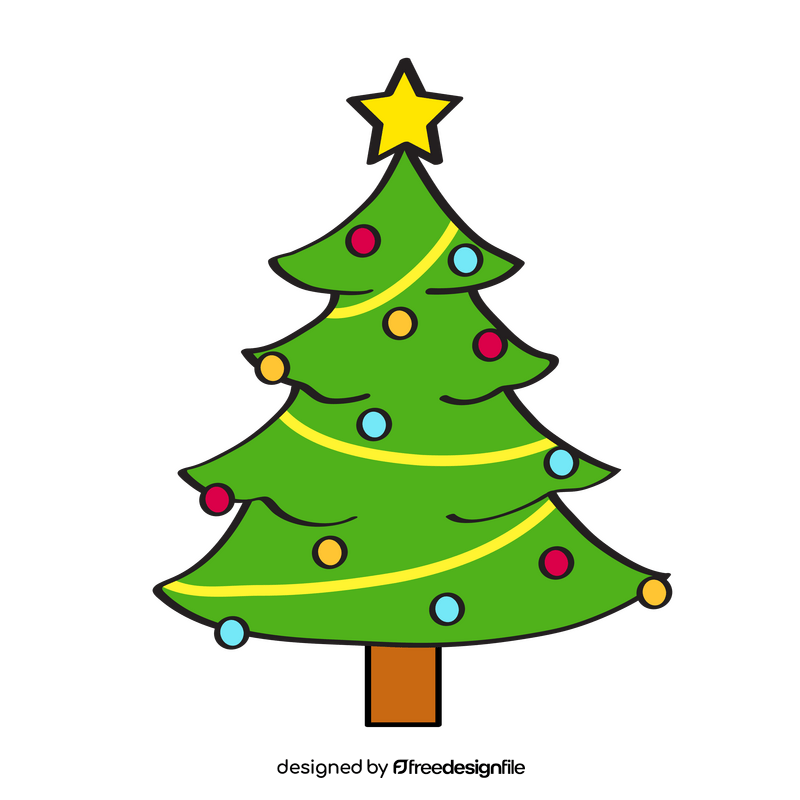 Christmas Tree clipart vector free download