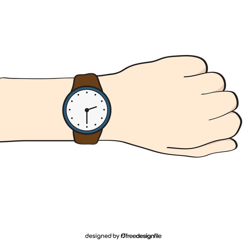 Looking at watch clipart