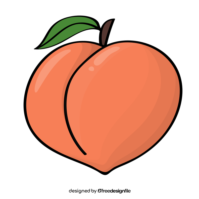 Peach clipart