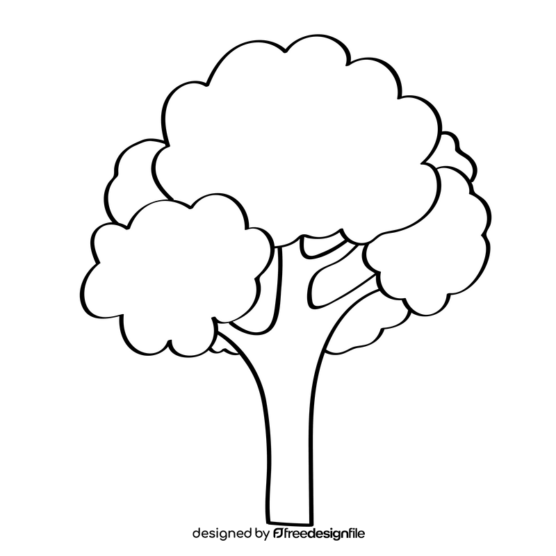 Tree black and white clipart vector free download