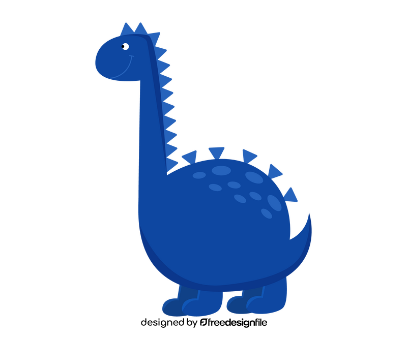 Cartoon brachiosaurus dinosaur clipart
