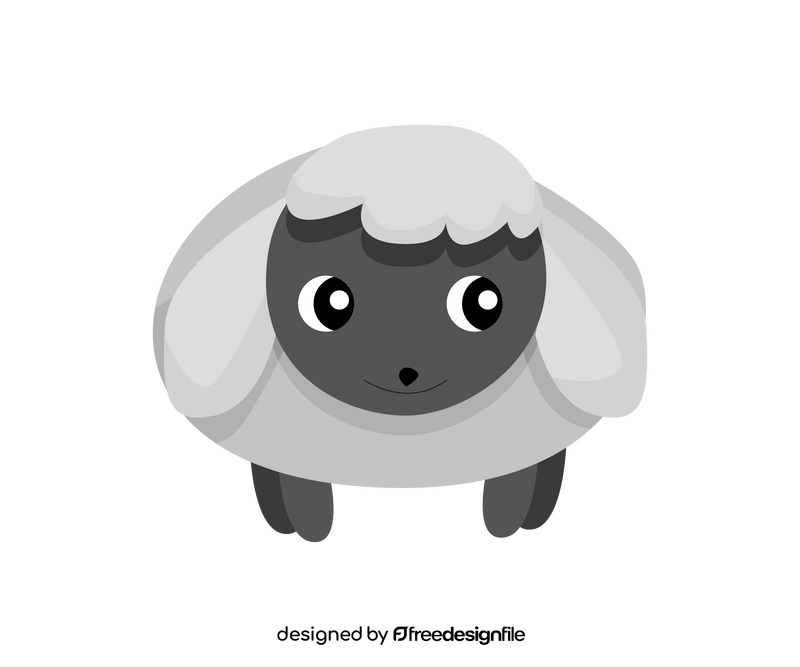 Cartoon sheep clipart