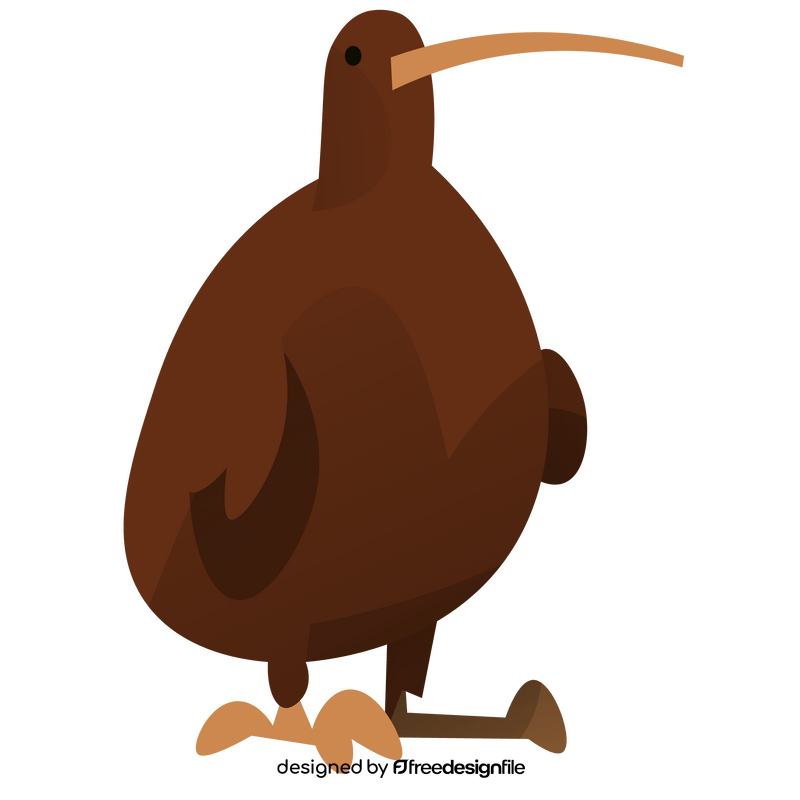 Cartoon kiwi bird clipart