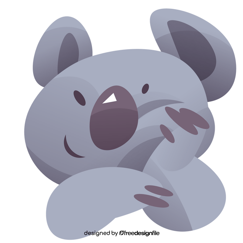 Cartoon koala cheeks clipart