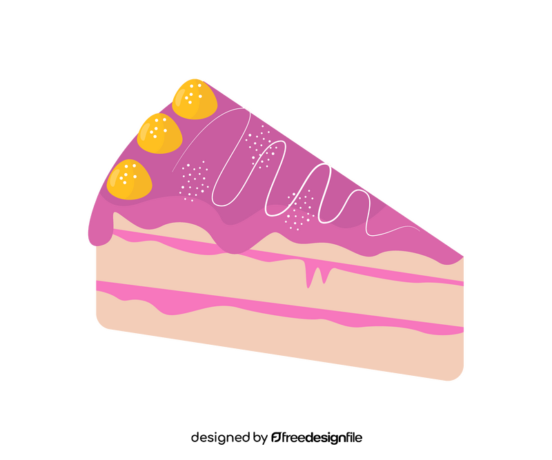 Free piece cake clipart