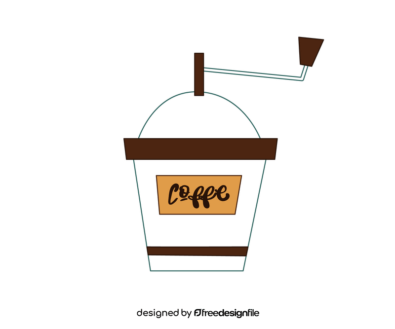 Coffee grinder illustration clipart