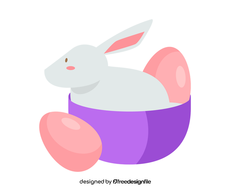 Bunny eggs clipart