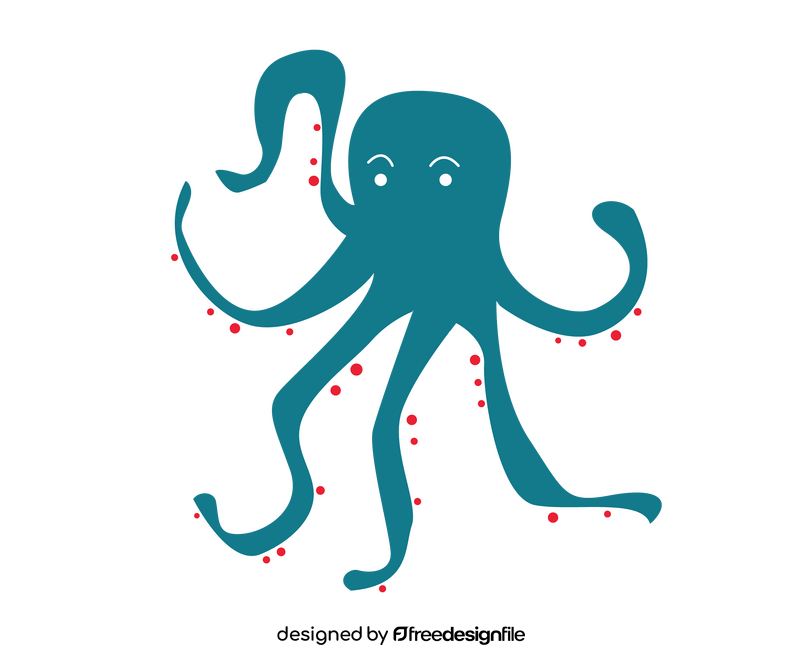 Octopus drawing clipart