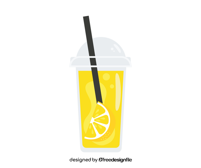 Takeaway lemonade cartoon clipart