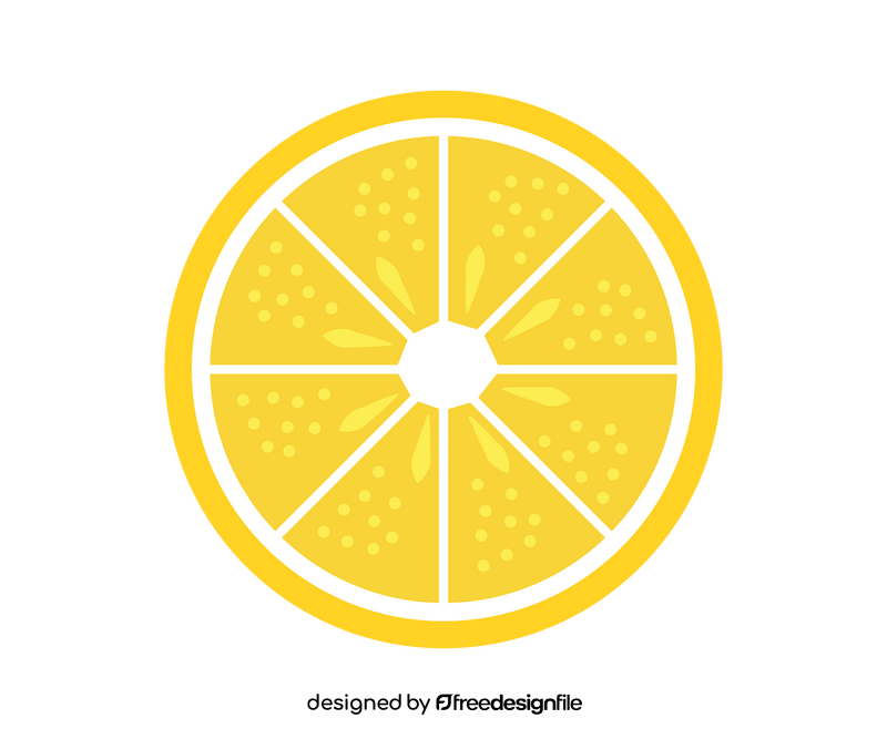 Free lemon slice clipart