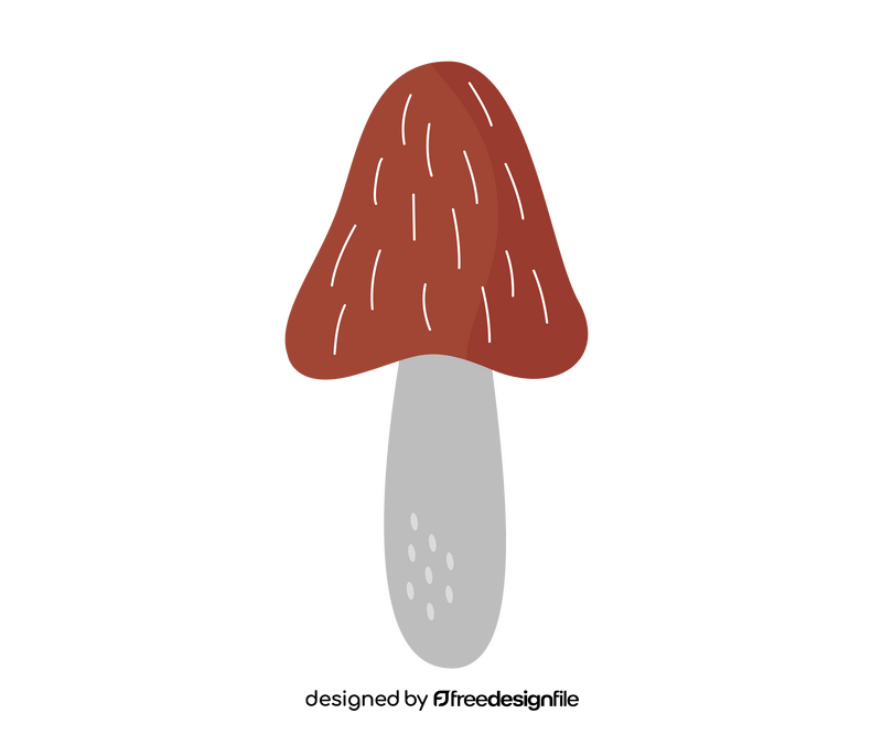 Brown mushroom clipart