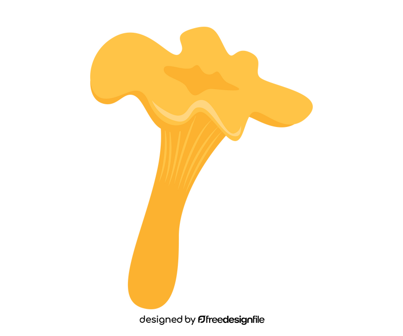 Orange mushroom clipart