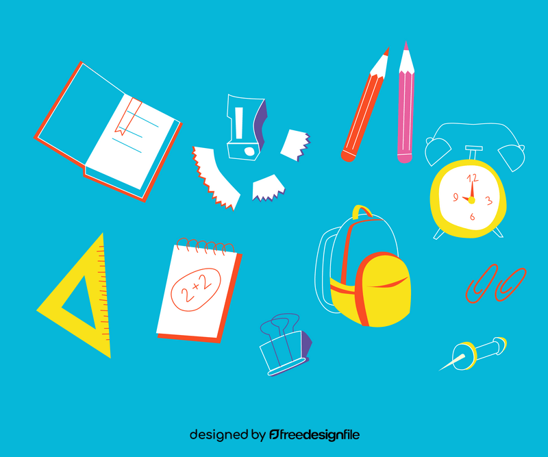 Office stationery vector