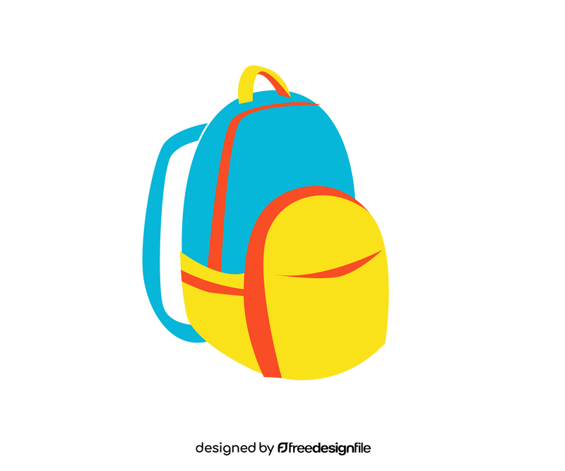 Backpack cartoon clipart