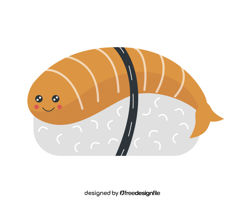 Sushi cartoon clipart