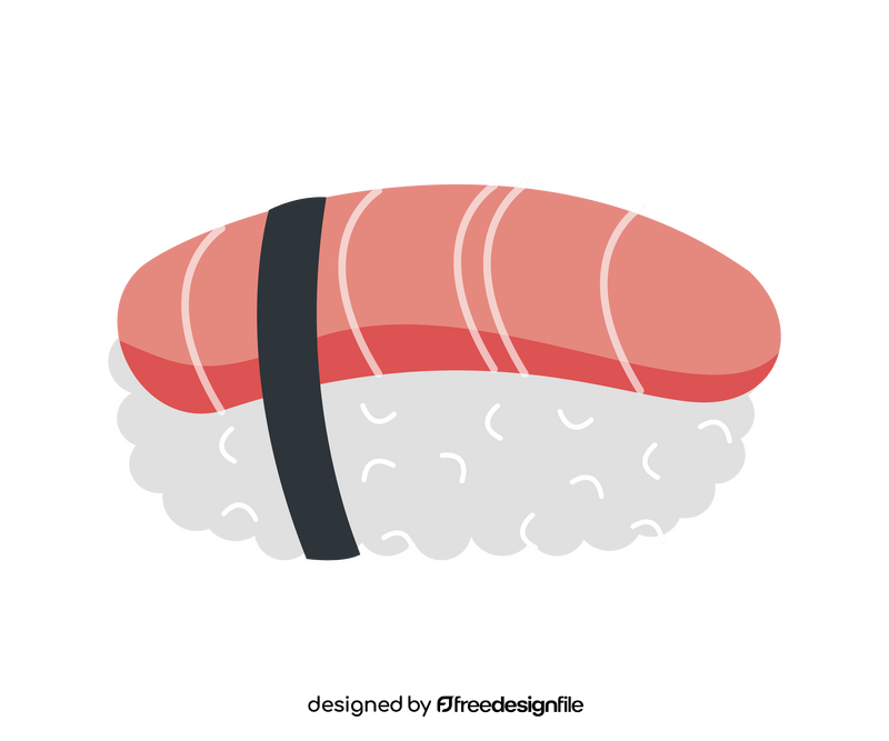 Red sushi clipart