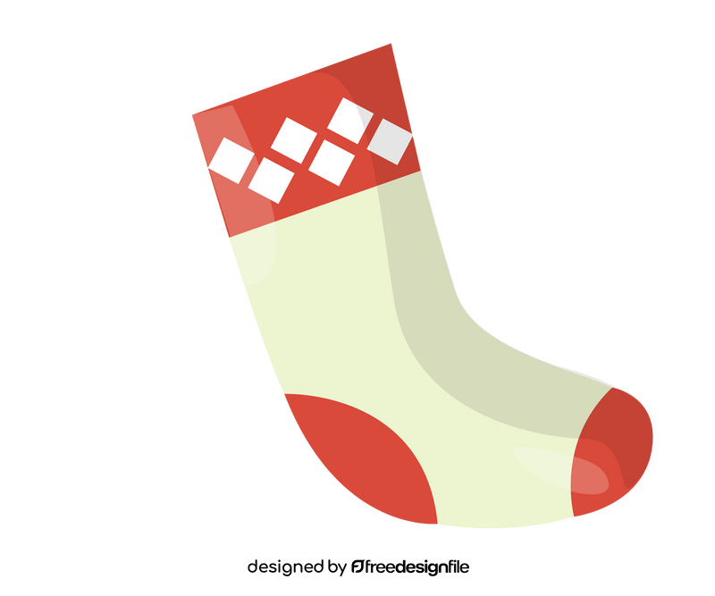 Christmas sock clipart