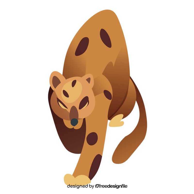 Wild leopard clipart