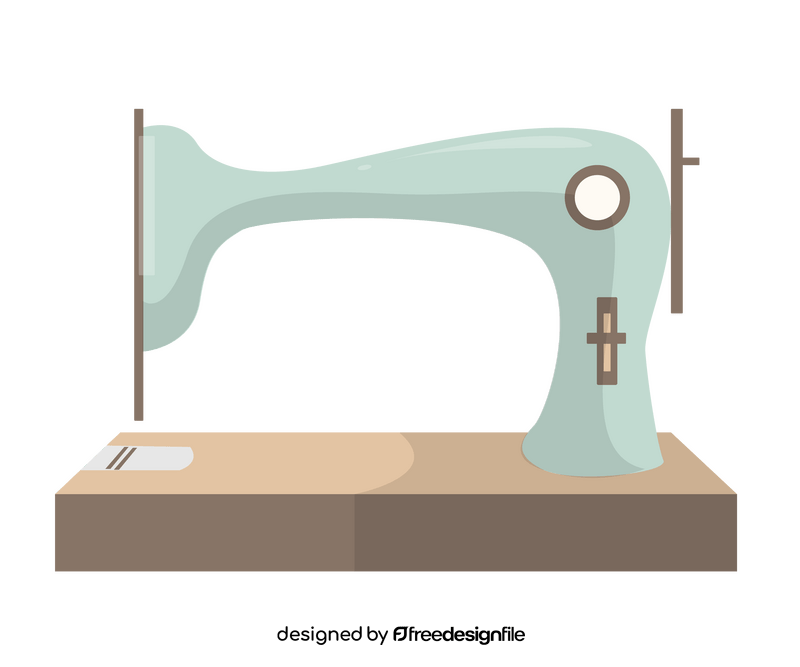 Sewing machine cartoon clipart