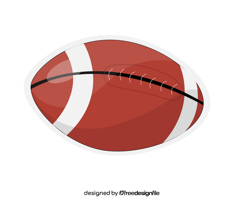 American football ball clipart