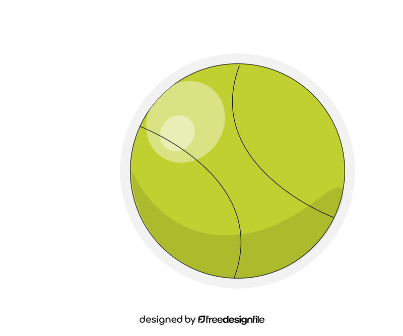 Tennis ball illustration clipart