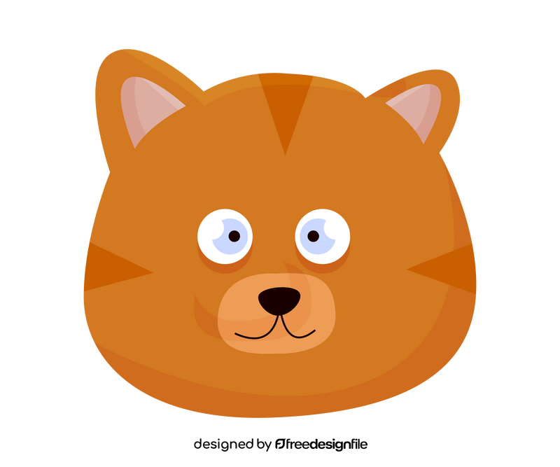 Cartoon ginger cat clipart