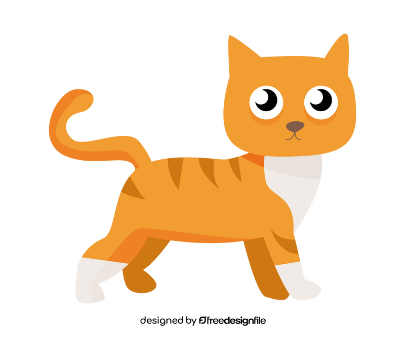 Baby cat drawing clipart